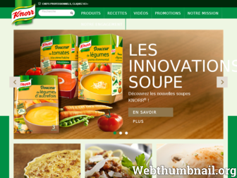 knorr.fr website preview