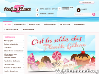 planete-gateau.com website preview