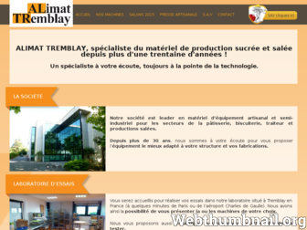 alimat-tremblay.fr website preview