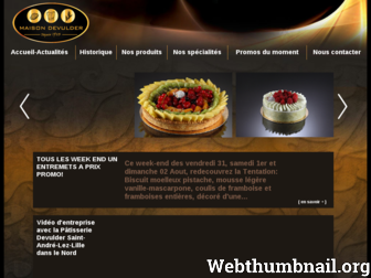 patisseriedevulder.fr website preview