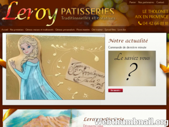 leroy-patisseries.fr website preview