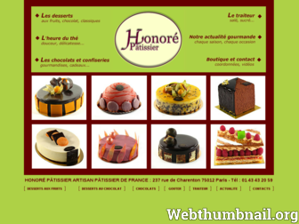 honore-patissier.com website preview
