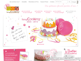 scrapcooking.fr website preview