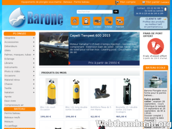 barone-plongee.fr website preview