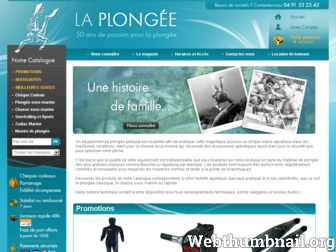 la-plongee.fr website preview