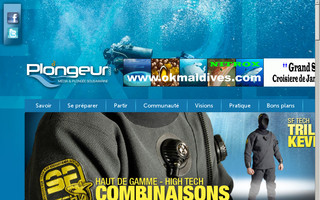 plongeur.com website preview