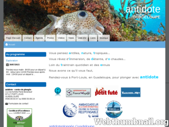 antidoteplongee.com website preview