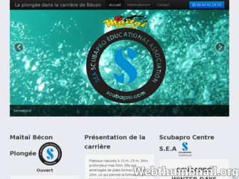becon-plongee-maitai.fr website preview