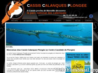 cassis-calanques-plongee.com website preview