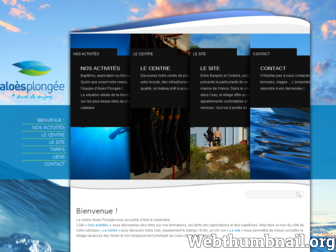 aloesplongee.fr website preview