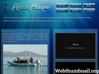agosta-plongee.fr website preview