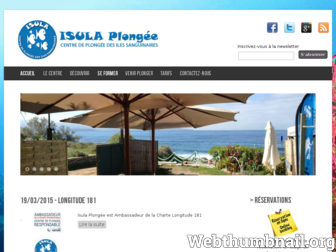 isula-plongee.com website preview