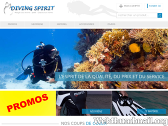 diving-spirit.fr website preview