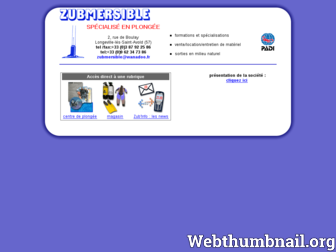 zubmersible.fr website preview
