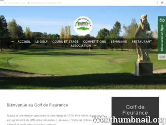 golfdefleurance.fr website preview