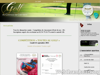 golf-cheverny.com website preview