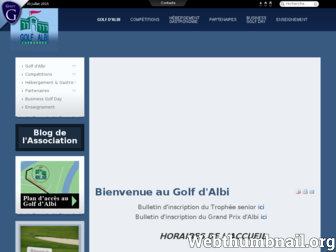 golfalbi.com website preview