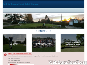 golfderouen.fr website preview