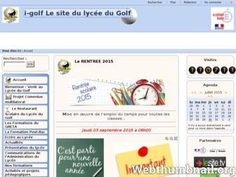 igolf.spip.ac-rouen.fr website preview