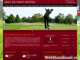 golfduhautpoitou.fr website preview