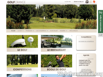 golforange.fr website preview