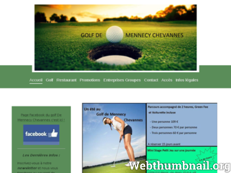 golfdechevannes.fr website preview