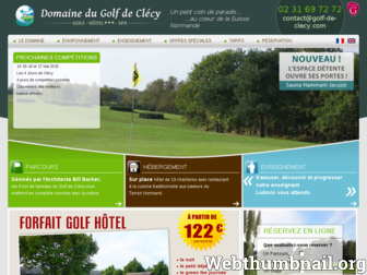 golf-de-clecy.com website preview