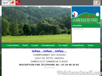 golflignebleuedesvosgesstdie.fr website preview