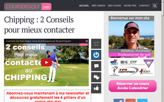 coursdegolf.net website preview