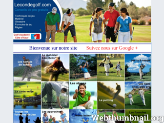 lecondegolf.com website preview