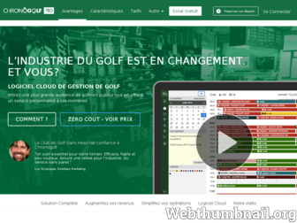 pro.chronogolf.fr website preview
