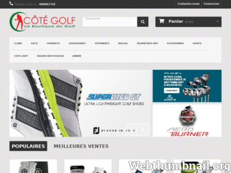 cote-golf.com website preview