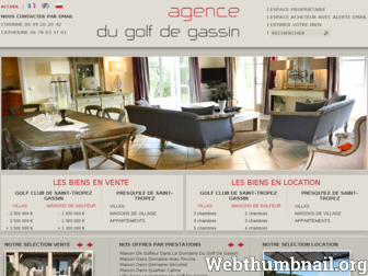 agencedugolfdegassin.com website preview