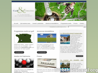 immobilier-golf.fr website preview