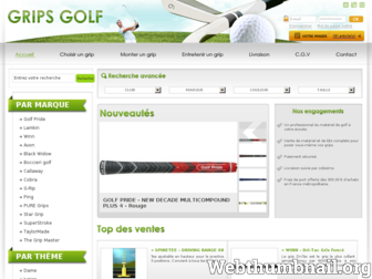 grips-golf.com website preview