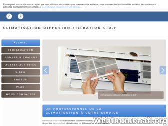 cdf-climatisation.com website preview