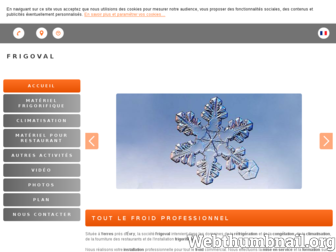 frigoval.fr website preview