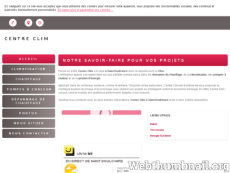 centreclim.com website preview
