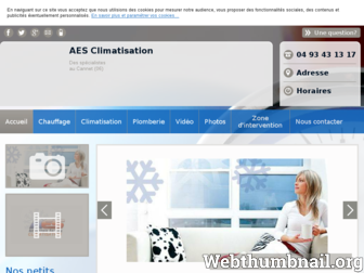 aes-climatisation.fr website preview