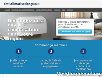 devisclimatisationgratuit.com website preview