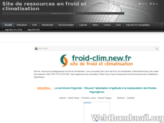 climatisation.froid.free.fr website preview