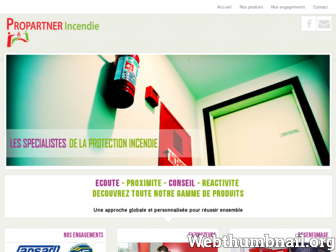 propartner-incendie.fr website preview