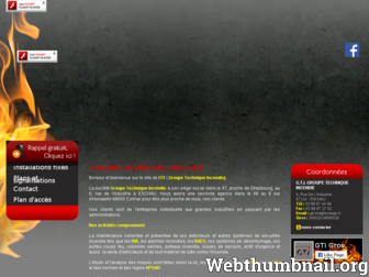 groupe-technique-incendie.fr website preview