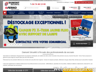 dumont-securite.fr website preview