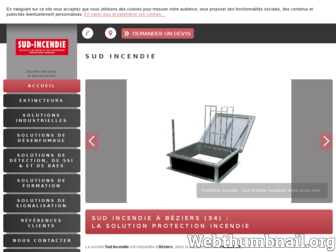 sud-incendie.fr website preview