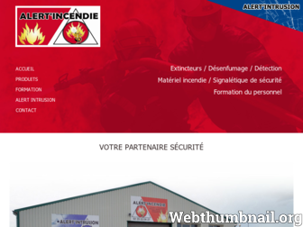 alert-incendie.fr website preview
