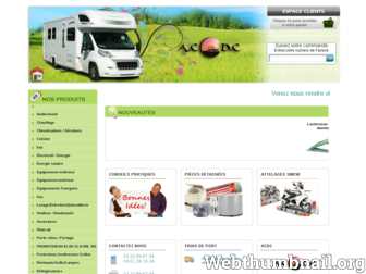 accessoires-camping-car.fr website preview