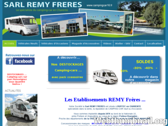 campingcar16.fr website preview