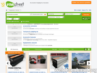 accessoires-camping-car.vivastreet.com website preview