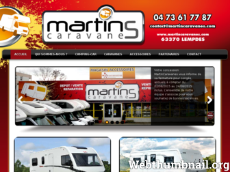 martincaravanes.com website preview